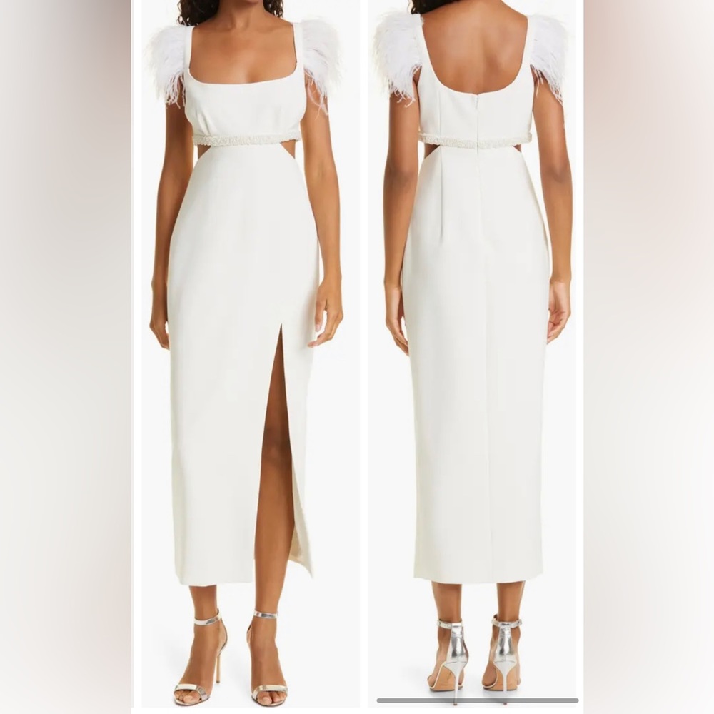 NWOT Likely Taliah Midi Gown White Size 0 - Picture 10 of 17